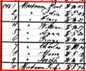 1880 Census MASSISON Albany